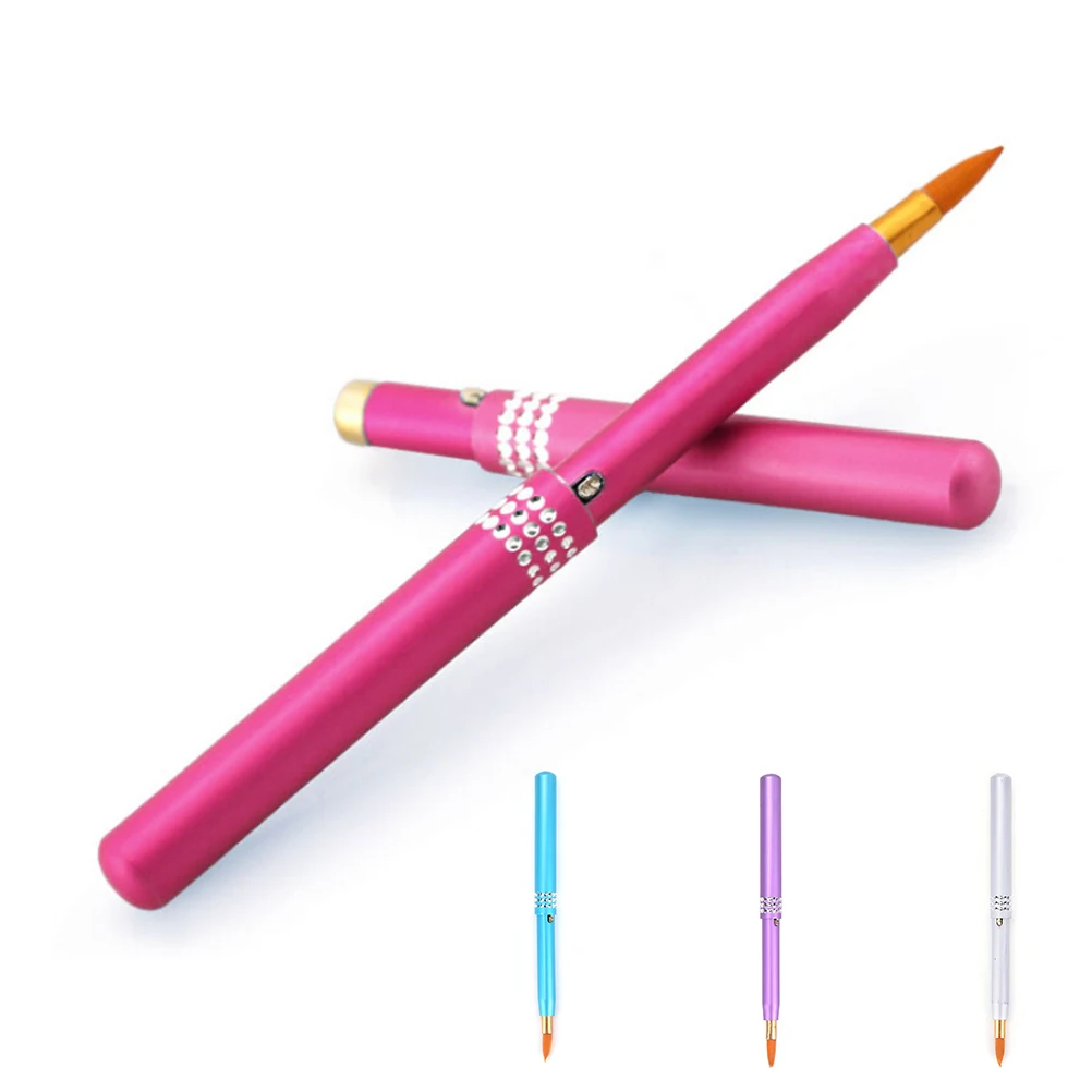 

New Portable Retractable Lip Brush Pro Lipstick Gloss Eyeliner Brush Liquid Eye Liner Cosmetic Makeup Brush Beauty Tool 4 colors