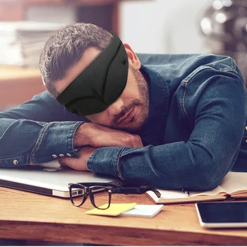 

New! Travel Sleep Eye Mask Rest Blindfold Portable Soft Eye Cover Health Care EyePatch For Men Women Relax Massage Sleeping Aid