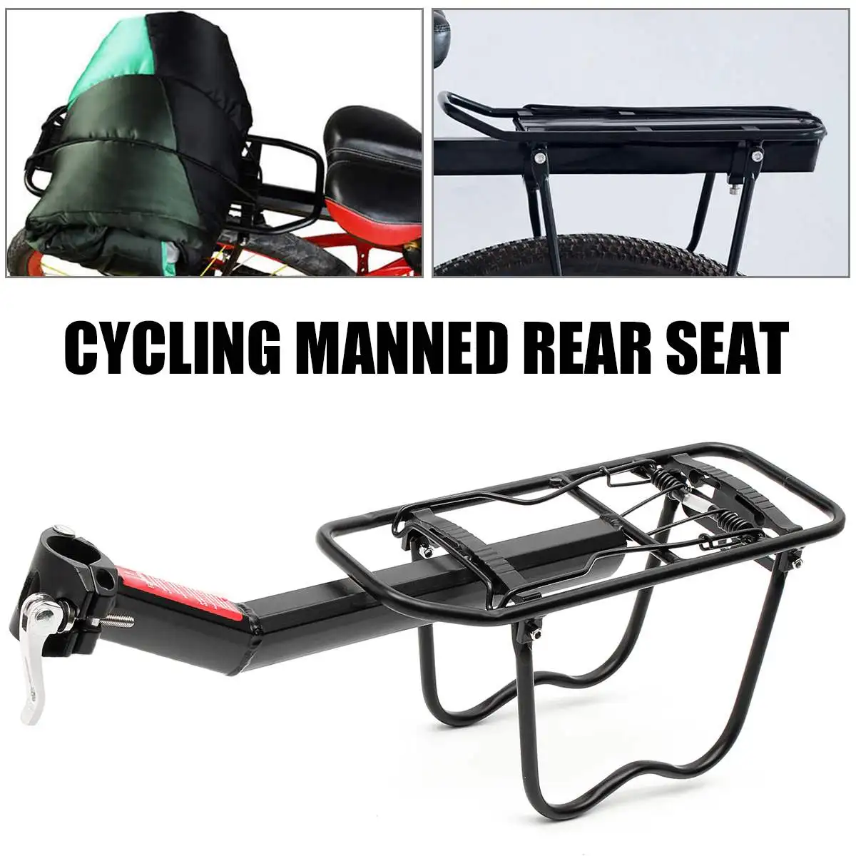 Aluminum MTB Bike Bicycle Rear Rack Seat Post Mount Pannier Luggage Rack Holder