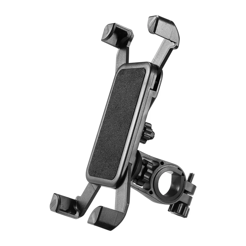 

Motorcycle Bicycle Phone Mount Holder Bike Handlebar Holder Stand 360 Degree Rotation Elastic ABS Fixed Cradle For Smart Phone