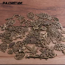 Pulchrode 20 шт винтажный металлический смешанный размер/стиль лист цветок амулеты завод кулон для самостоятельного изготовления ювелирных изделий ювелирные изделия ручной работы P6660