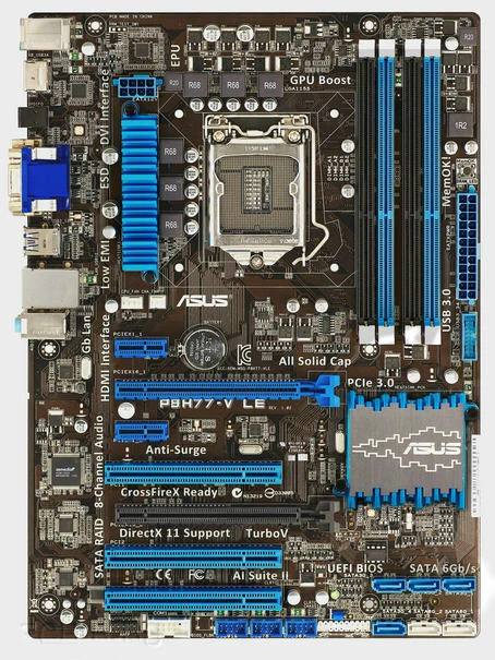 Оригинальная Материнская плата ASUS P8H77-V LE DDR3 LGA 1155 32GB Intel H77 настольная материнская плата