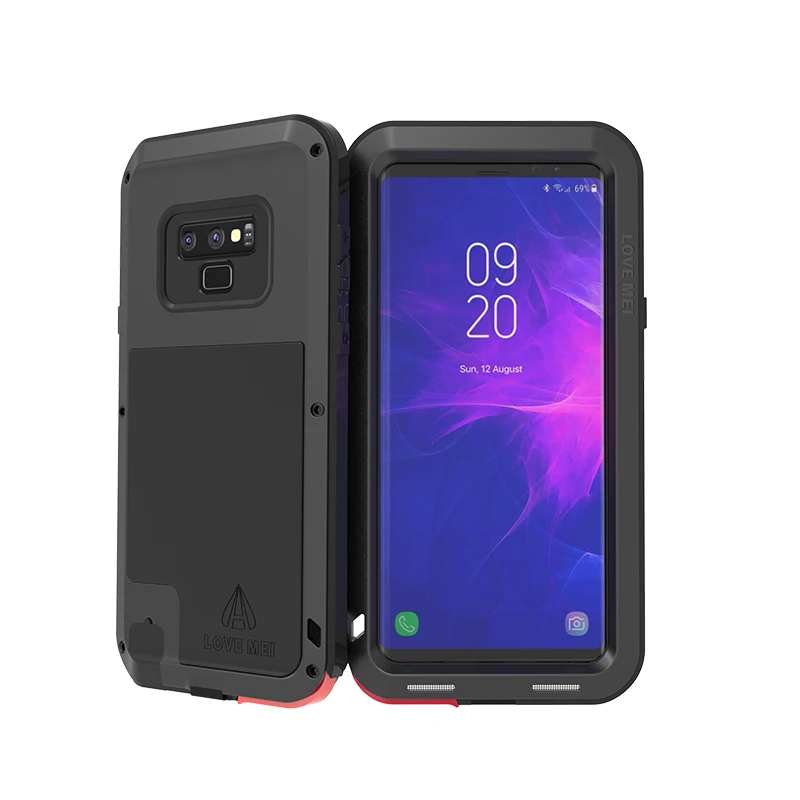 Love Mei Luxury Shockproof Doom Armor Waterproof Metal Aluminum Phone
