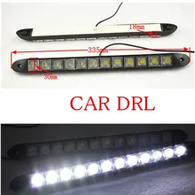 DC12V-24V, ходовая лампа 12 Вт, высокая яркость, водонепроницаемая автомобильная лампа, 2 шт./компл., 12 светодиодный, белый свет автомобиля