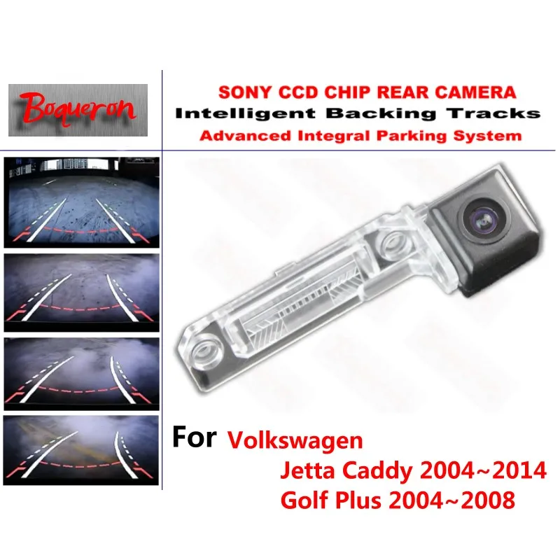 Per Volkswagen Jetta Caddy Golf Plus 04 ~ 14 Ccd Auto Backup Parcheggio Tracce Guida Dinamica Intelligente Telecamera Di Retrovisione Fotocamera