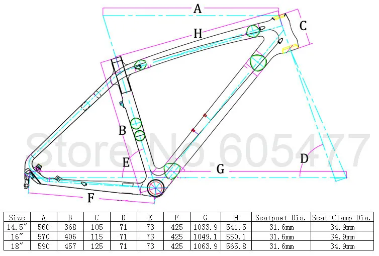 Clearance FR-902(matt)  Full Carbon Matt Mountain Bike MTB 26ER  Bicycle Frame 14.5" 0