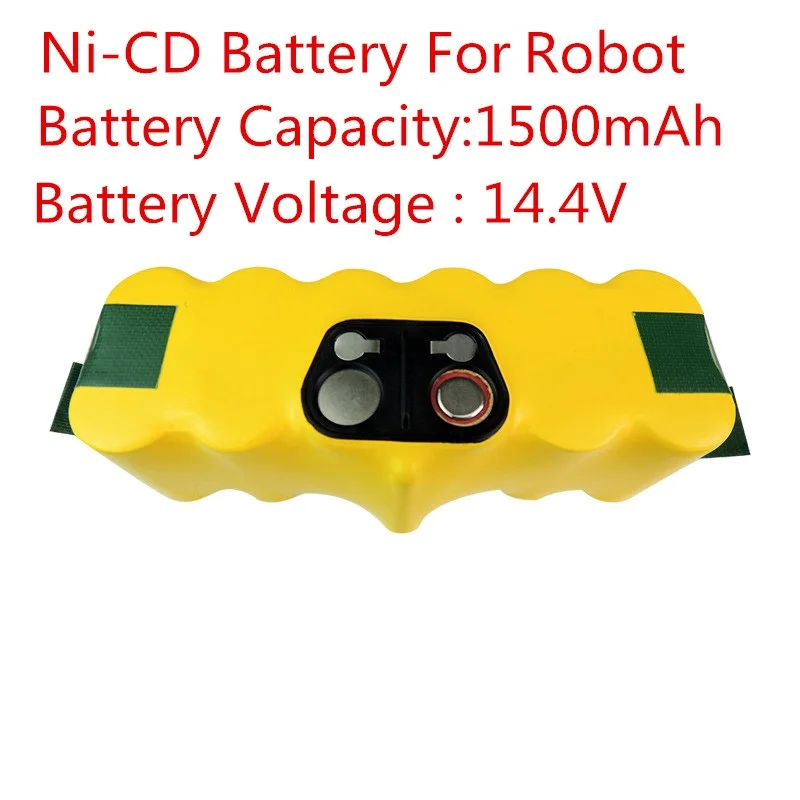 

New 14.4V Ni-CD 1500mAh Replacement Battery Packs for iRobot Roomba 500 620 700 Series 80501 530 510 780 770 760