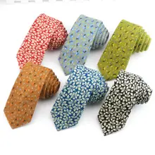 Мужские галстуки из хлопка с цветочным принтом, галстук, рождественские подарки для мужчин, Свадебная вечеринка, рубашка, платье, аксессуары Cravata Corbatas 6 см