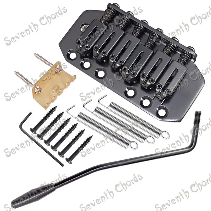 QHX A Set 6 Strings Saddle Electric Guitar Tremolo Bridge System With