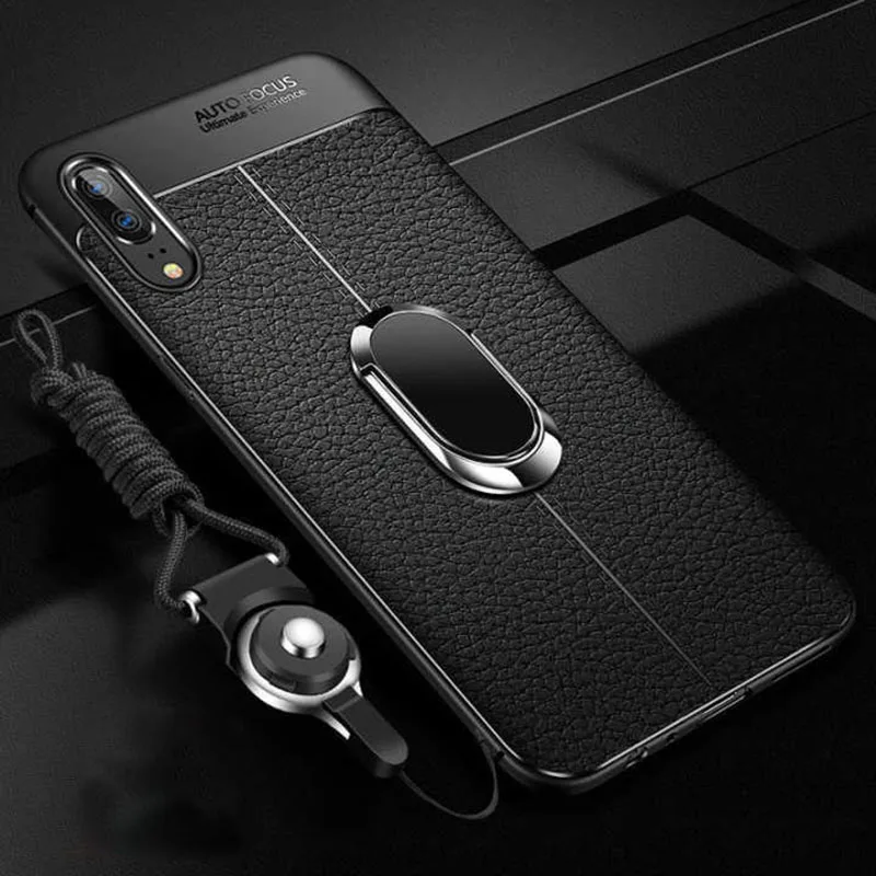 Luxury Original Leather Magnetic Car Holder Case For Huawei p20 p20pro p10 Plus Protective Phone Back Cover |