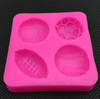 

Free Shipping+Wholesale Basketball Football &Tennis Ball Cake Mold Chocolate Mould Kitchen Baking Cake Tool,200pcs/lot