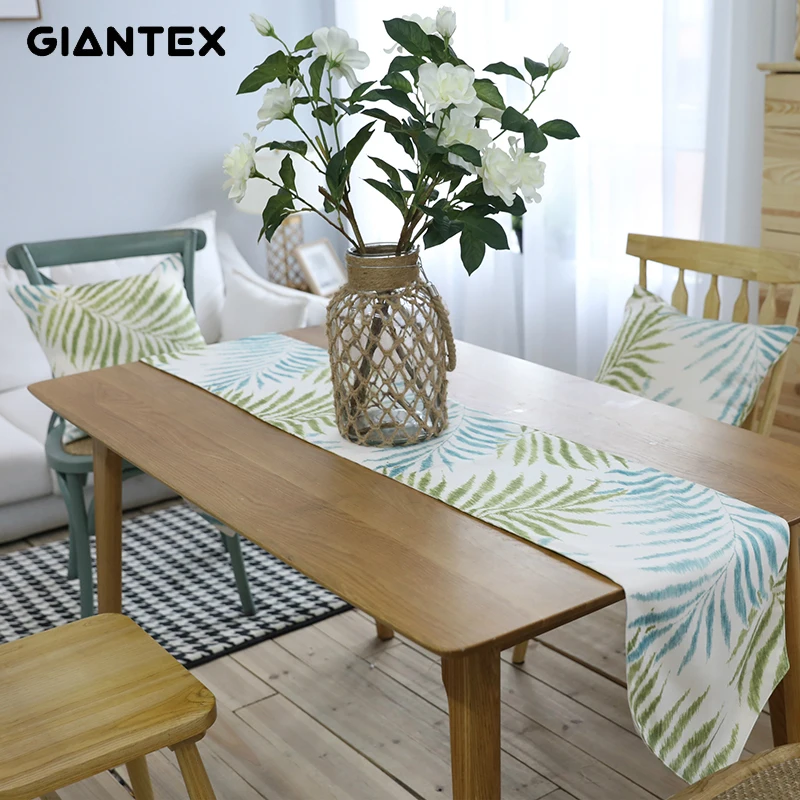 GIANTEX зеленая скатерть современный настольная дорожка s украшения трек на стол