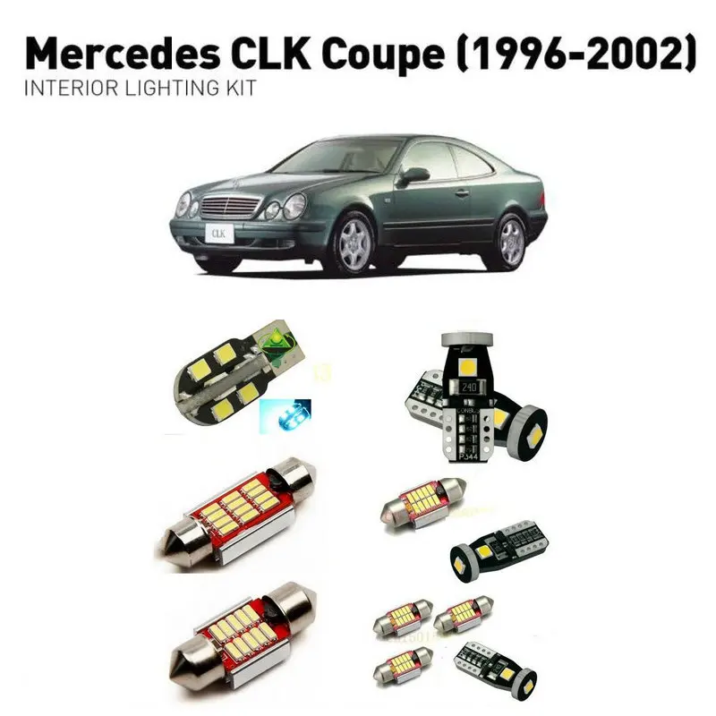 Светодиодные внутренние фары для mercedes clk coupe 1996-2002 11 шт. светодиодные автомобилей