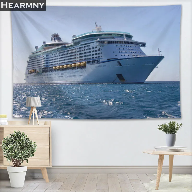 HEARMNY Ferry Tapestry Wall Hanging Decor Tapestry Show Piece For Home Decoration Camping Tent Travel Sleeping Pad - Цвет: 2