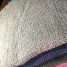 Натуральная хлопок двойная сетчатая вуаль ткань 135 см 53 ''ширина 125 gsm детское одеяло швейная ткань 480 метров CD01