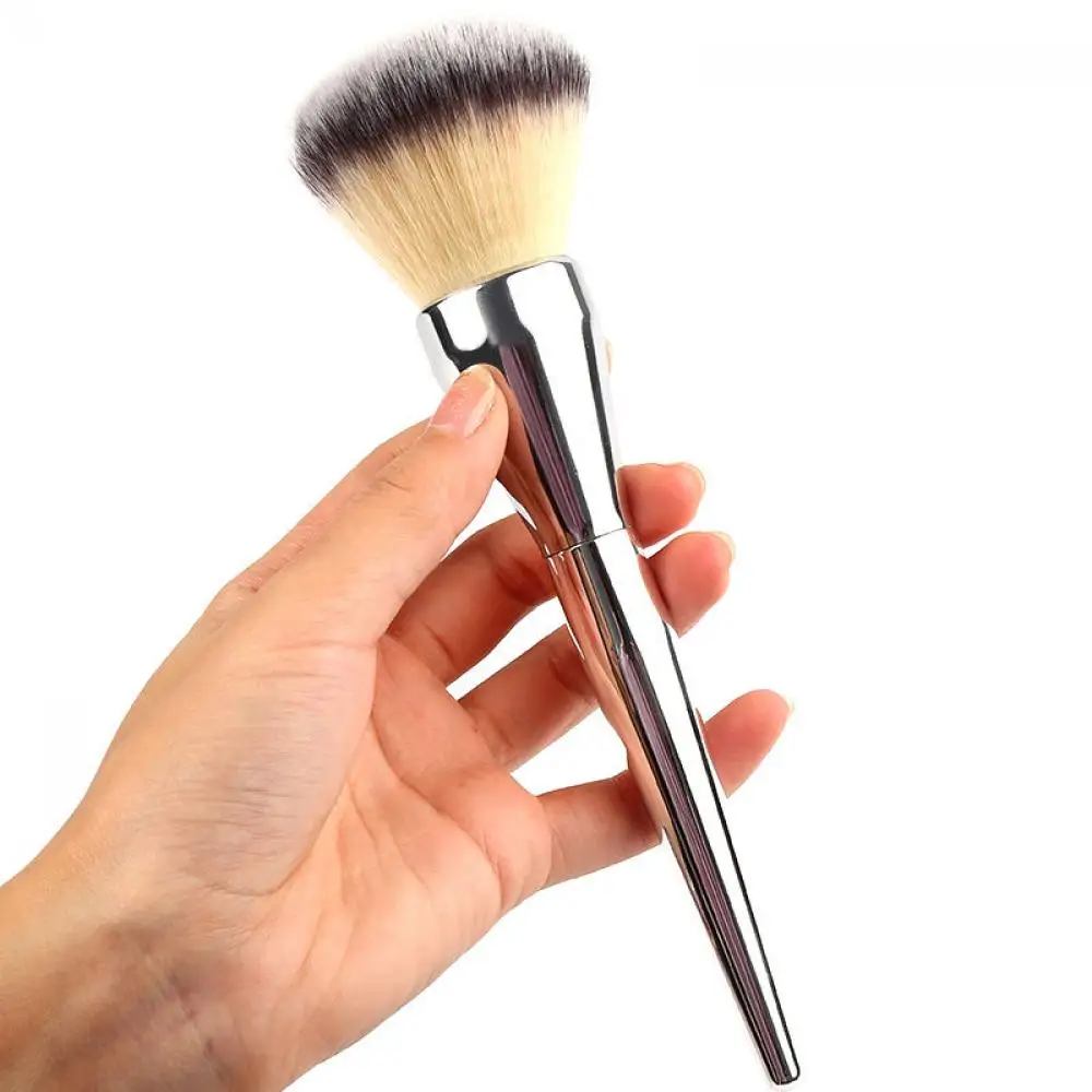 

1PC Hot Face Blush Powder Foundation Eyebrow Silver Handle Cosmetic Large Brush Makeup Tools for Women Lady Girl