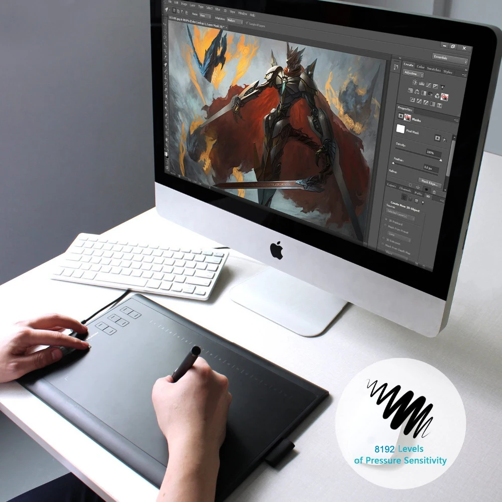 Графический планшет Huion 1060 Plus профессиональный цифровой для рисования 8192 уровней