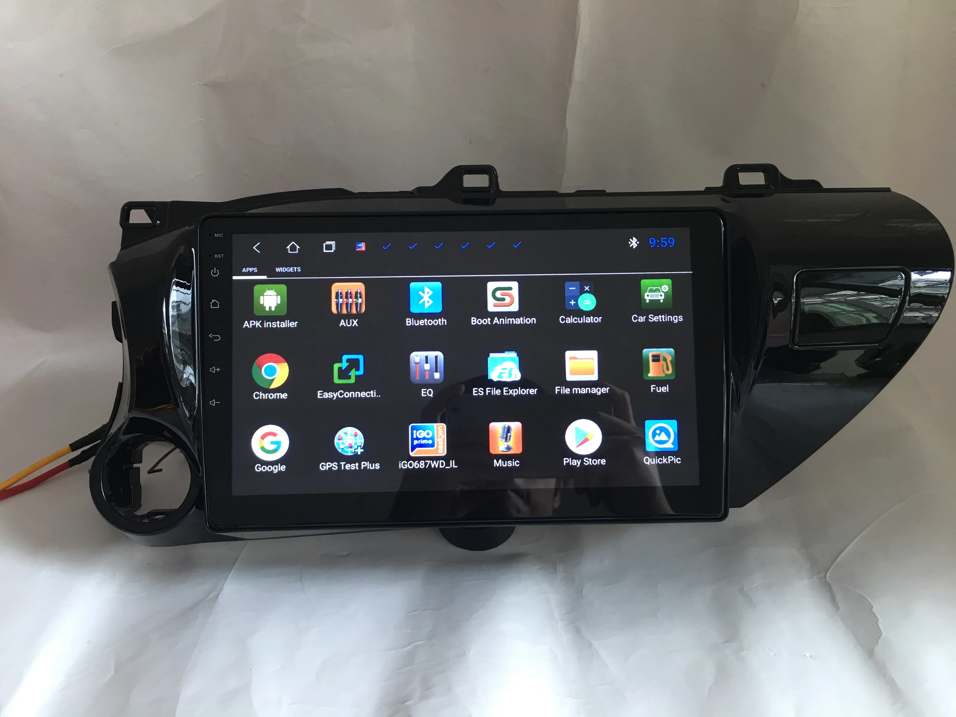 Clearance 10" Android Car Multimedia Stereo GPS Navigation DVD Radio Audio Sat Nav Head Unit for Toyota Hilux 2016 2017 2018 2019 3