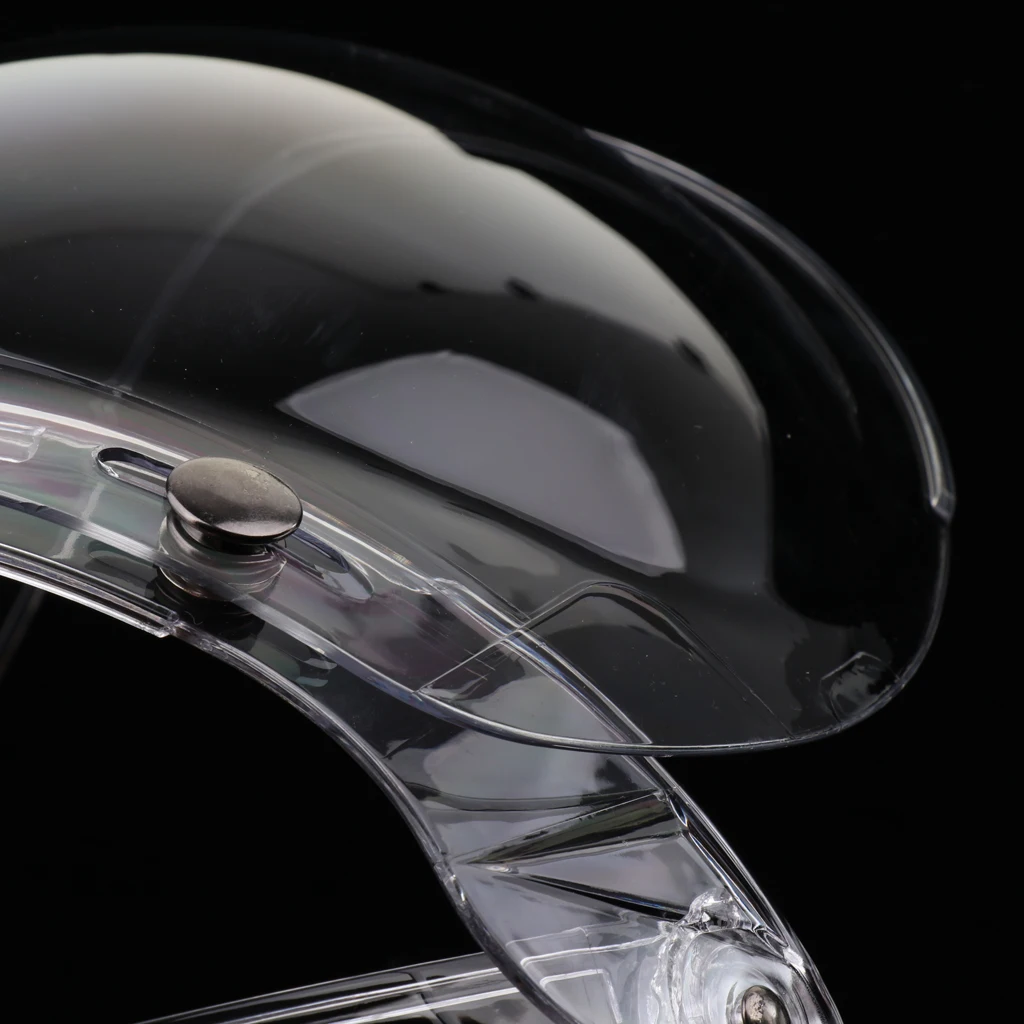 Universal Bubble 3-Snap Motorcycle Helmet Visor Flip Up Face Shield Lens Plain Adjust Height Flip Up Design