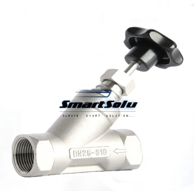 

2 inch 2/2 way Y type manually operated angle seat valve