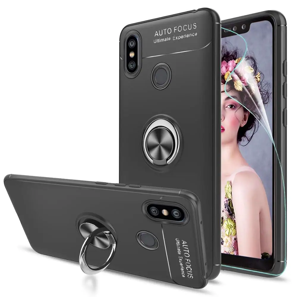 

Case For Xiaomi Redmi Note 7 6 5 Pro Redmi K20 7 6 7A 6A Pro S2 Cover Ring Kickstand Case For Xiaomi Mi 9T 9 8 SE Mi A2 Lite F1