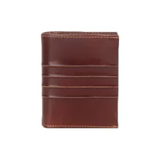 Men Genuine Leather Wallet Coin Purse Bag Long Male Soft Leather Business Card id Holders High-Quality Handmade Suit Wallets 052