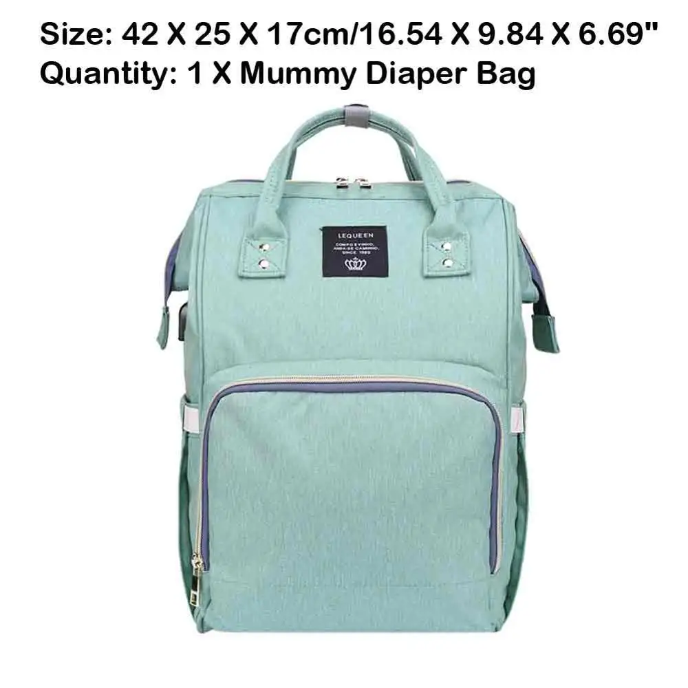 Водонепроницаемый ворсистая Сумочка для беременных, usb-порт, дорожные рюкзаки для кормящих мам - Цвет: 14