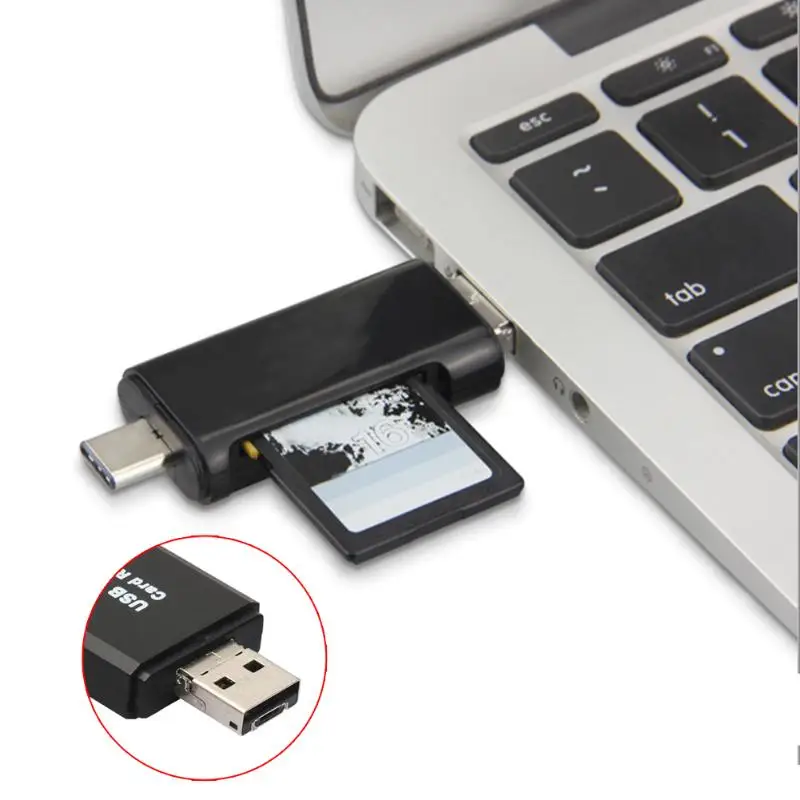 USB-C Тип C/USB/Micro USB/OTG TF SD карт-ридер для Macbook/телефон