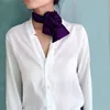 Женский длинный шелковый шарф, элегантный деловой атласный шарф, вечерние шарфы для женщин ► Фото 2/6