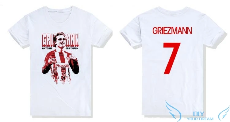 

New 2019 Antoine Griezmann top printed T SHIRT cotton short sleeve T-shirt for boyfriend gift