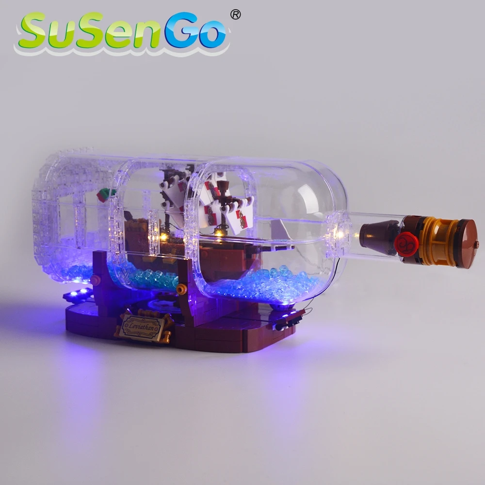 

SuSenGo Ideas Series The Ship In A Bottle Light Set Led Light Kit Compatible With 21313 And 16051(NOT Include The Model)