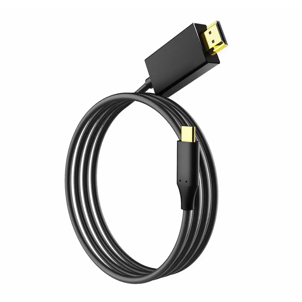 Рок USB type C к HDMI кабель конвертер реальный 4 ТВ 180 см адаптер концентратор для Macbook