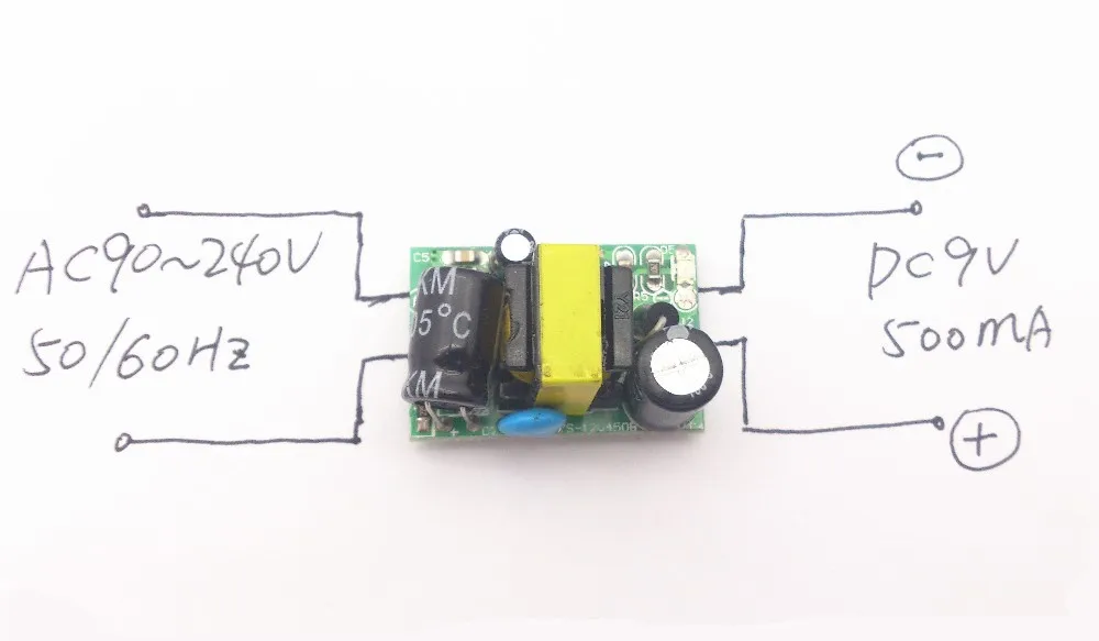 

precision of 9V500mA ultra small switching power supply module bare board built-in industrial power 9V switching power supply