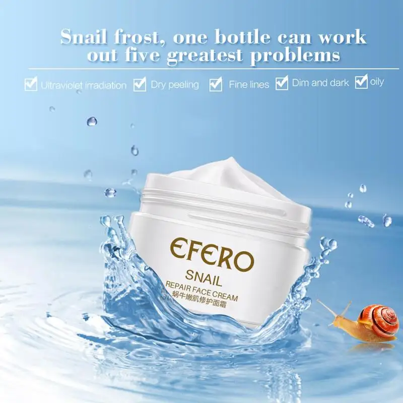 30ml Snail Face Cream Hyaluronic Acid Moisturizer Nourishing Collagen Whitening Cream Wrinkle Firming Skin Care Cream