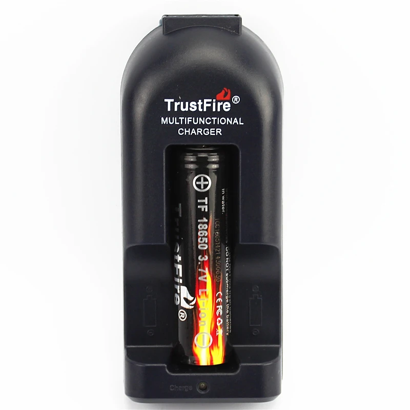 TrustFire TR-002 одноканальное многофункциональное зарядное устройство+ TrustFire 18650 3,7 V 2400mAh перезаряжаемая защищенная батарея