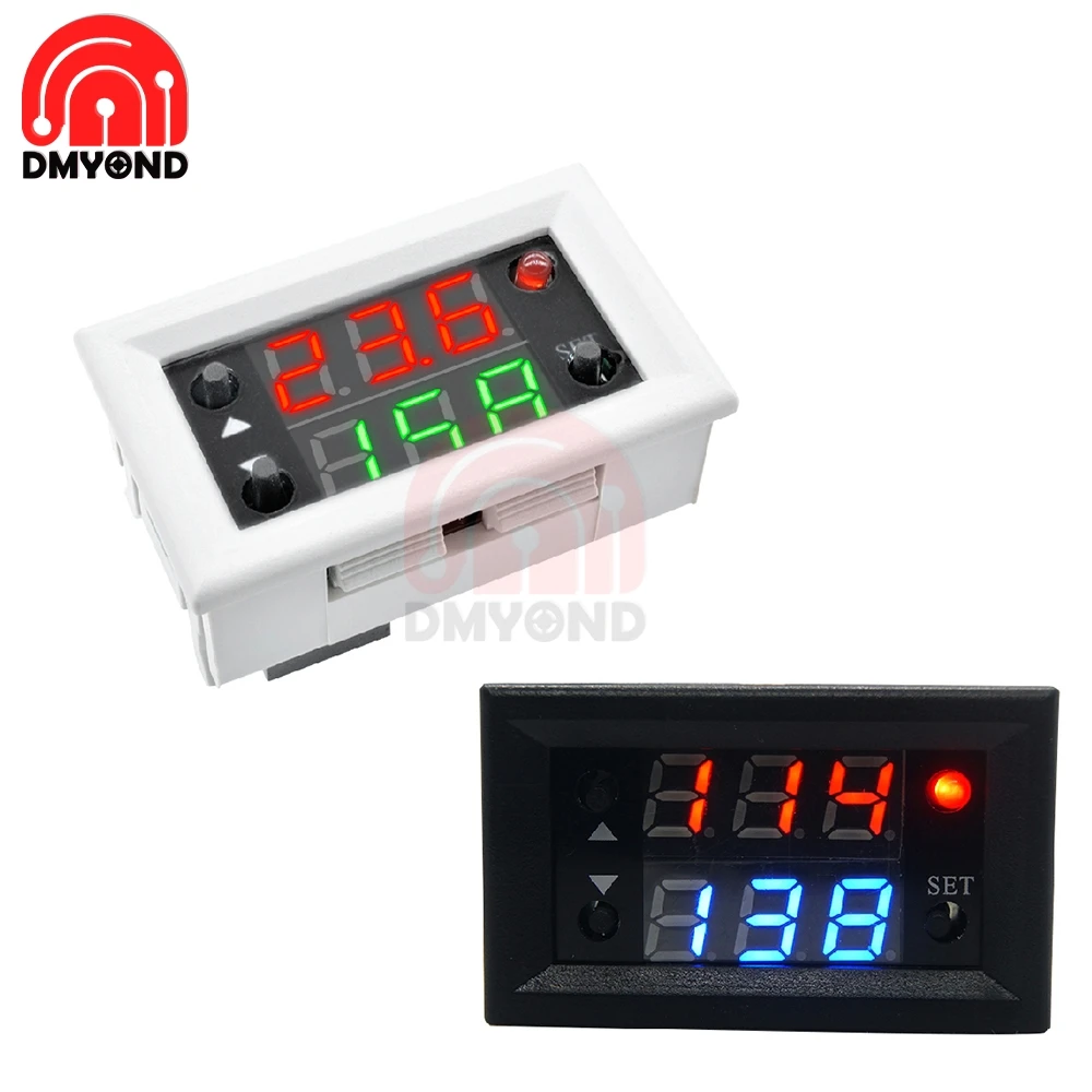 

DC 12V Dual Double 2 Display Time Relay Module Time Delay Relay Mini LED Digital Timer Relay Cycle Time Control Switch Home