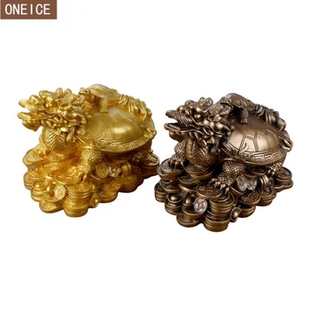 

Modern art dragon turtle sculpture Resin animal feng shui mascot Home decoration intimate accessories Faucet statue