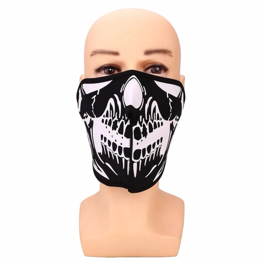 1pc Ski Skull Face Neck Mask Windproof Keep Warm Skiing Snowboard