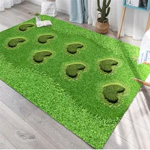 Скандинавский зеленый пасторальный стиль 3D ковер гостиная цветок коврики диван журнальный столик противоскользящие балкон спальня прикроватные коврики