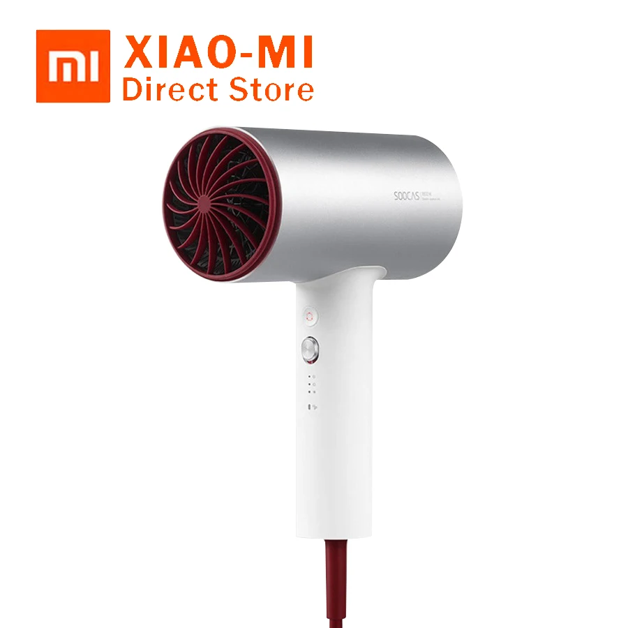 

Xiaomi Soocare Soocas H3 Anion Hair Dryer Aluminum Air Outlet Anti-Hot Innovative Diversion Alloy Body 1800W For Smart Home Kits