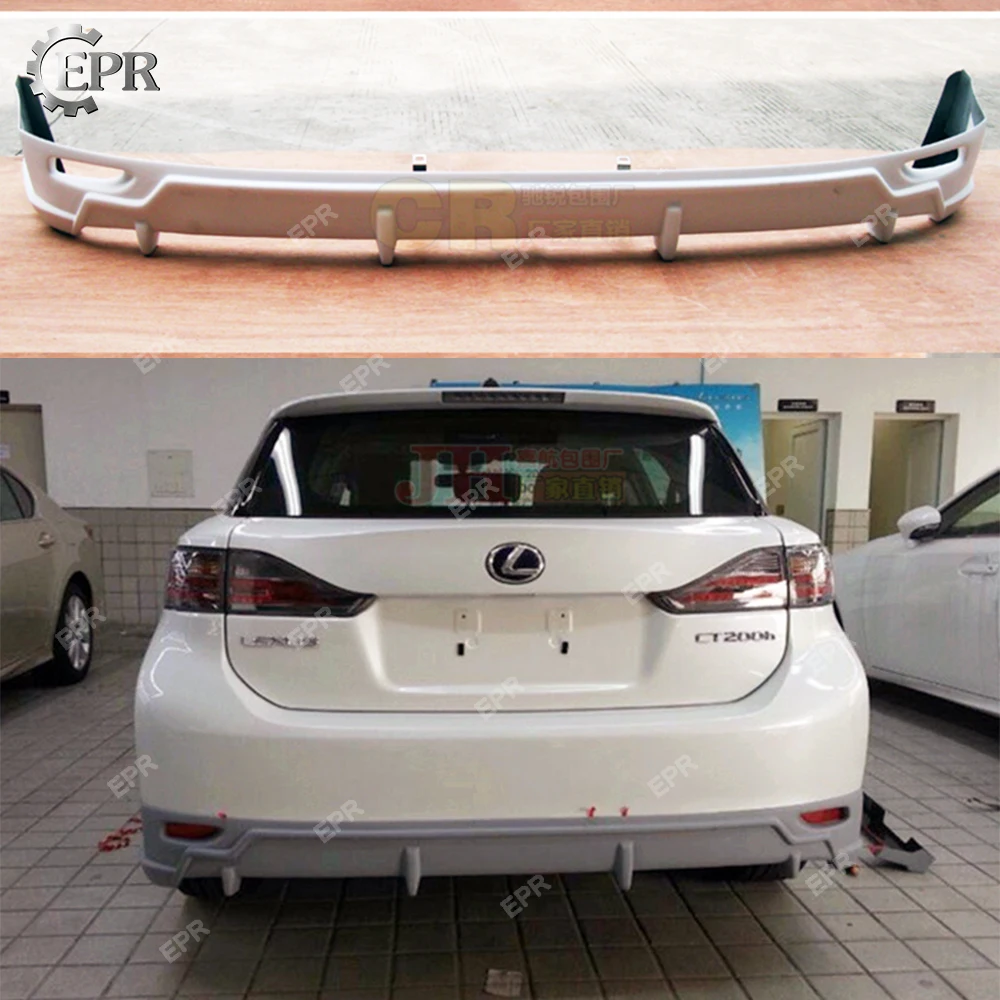 

For Lexus CT200h (2011+) TM Style FRP Glass Fiber Rear Under Spoiler Body Kit Tuning Part Trim For CT200h Fiberglass Spoiler