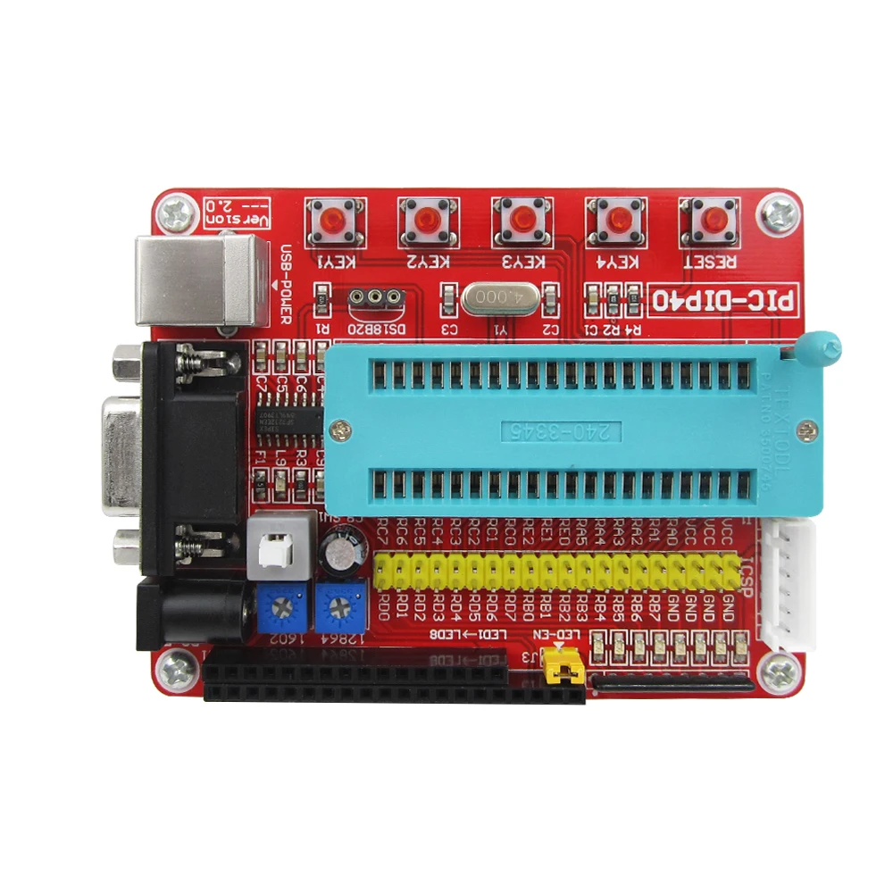 1 шт. макетная плата для мини системы PIC + микрочип PIC16F877 PIC16F877A|board board|microchip development