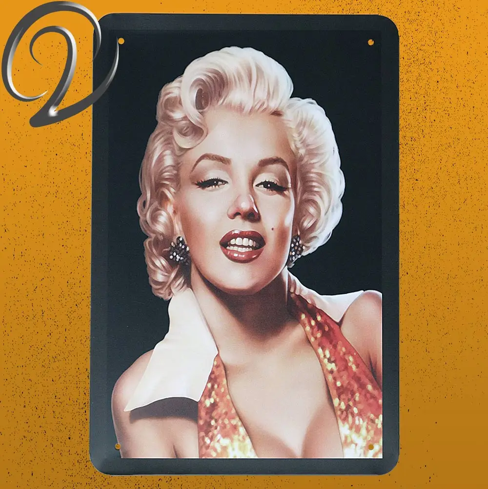 

Vintage Marilyn Monroe Poster Painting Home Bar Pub Wall Decor Metal Tin Sign 20*30 Cm Wall Art Plaques Collection