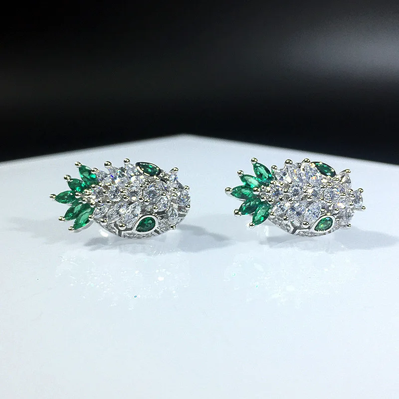

Designer Fashion copper Jewelry Party snake Earring 3A Cubic Zirconia snake earring with green eyes famous brand replica jewelry