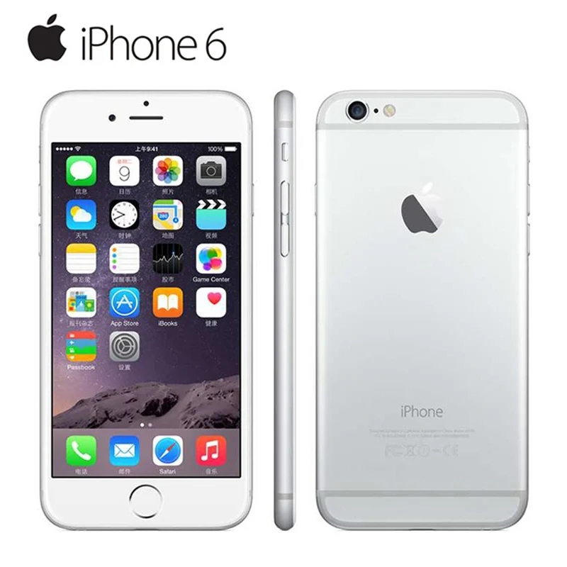 Unlocked Original Apple iPhone 6 LTE 4G Cell phones 1GB RAM 16/64/128GB iOS 4.7' 8.0MP Dual Core WIFI GPS Mobile phone