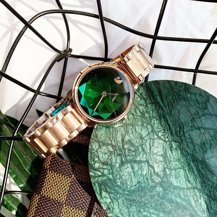 Лидирующий бренд, Роскошные наручные часы с бриллиантами, модные кварцевые часы для женщин, стильные женские часы для девочек, женские наручные часы