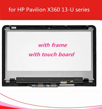 

with frame 13.3" For HP Pavilion X360 13-U 13U LCD Display Touch Screen Digitizer Glass LCD assembly