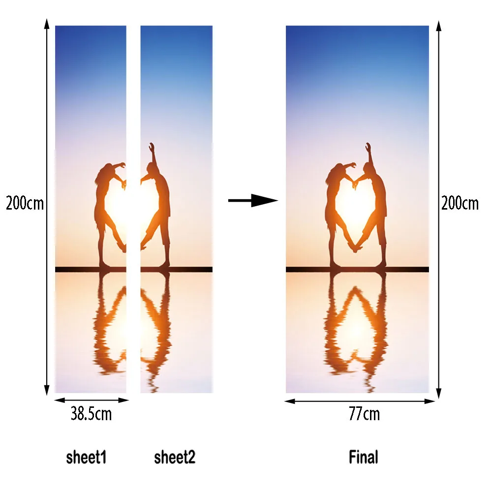 

funlife Dance Imitation 3D Wall Poster Living Room Bedroom Creative Wall Stickers Diy Pvc Water-proof Wall Stickers