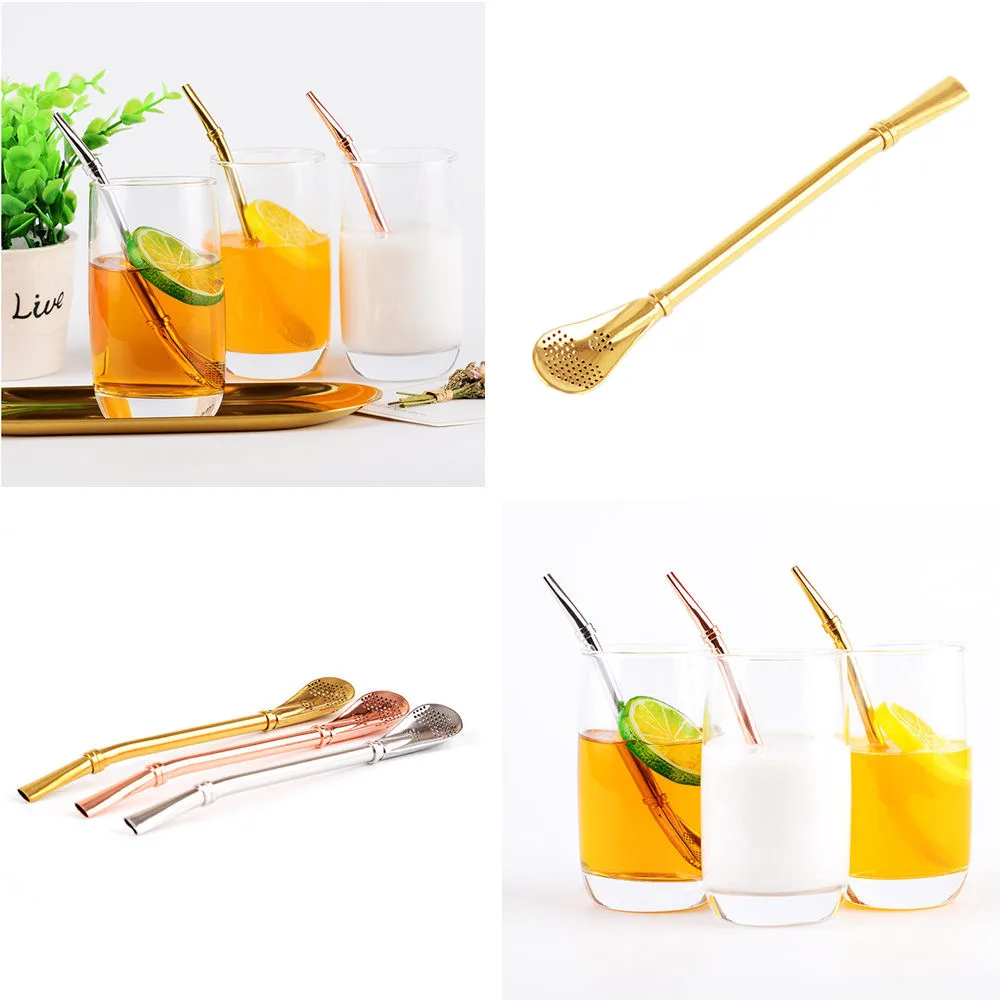 

Multifunction Stainless Steel Smooth Flow Yerba MateTea Filtered Drinking Straw