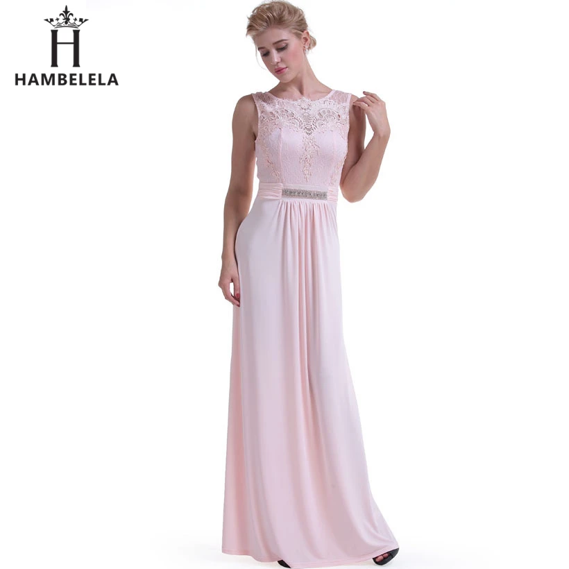 HAMBELELA Women's Elegant Floral Lace Dress Floor-Length Pleated Vestidos De Festa Maxi Empire Long Evening Party Formal Dress (1)
